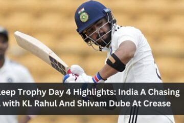 Duleep Trophy Day 4 Highlights: India A Chasing 181 with KL Rahul And Shivam Dube At Crease