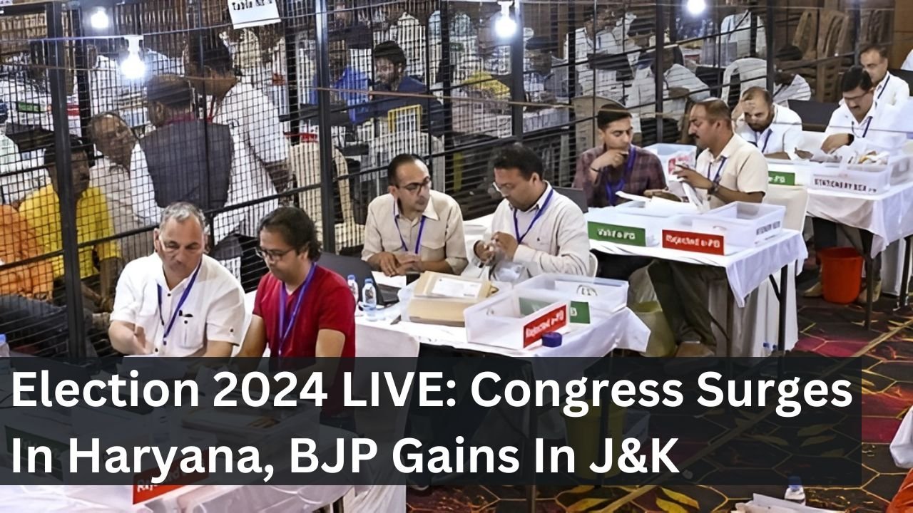 Election 2024 LIVE: Congress Surges In Haryana, BJP Gains In J&K