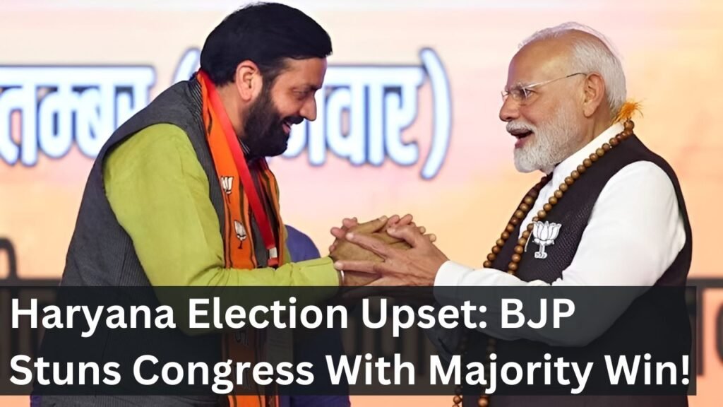 Haryana Election Upset: BJP Stuns Congress With Majority Win! Haryana Election Upset: BJP Stuns Congress With Majority Win!
