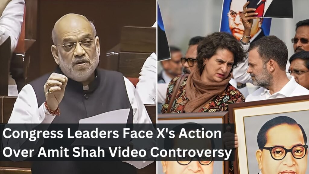Congress Leaders Face X's Action Over Amit Shah Video Controversy Congress Leaders Face X's Action Over Amit Shah Video Controversy