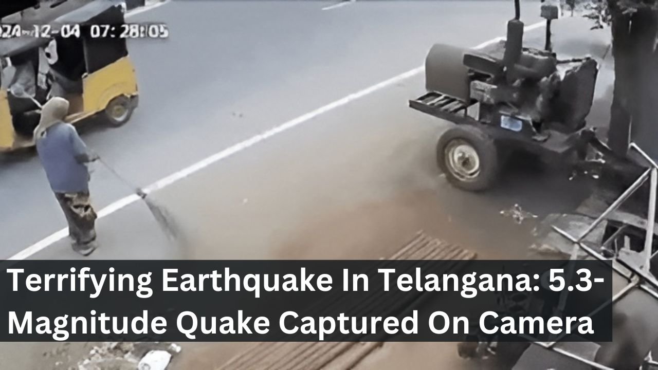 Terrifying Earthquake In Telangana: 5.3-Magnitude Quake Captured On Camera