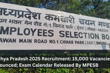 Madhya Pradesh 2025 Recruitment: 15,000 Vacancies Announced; Exam Calendar Released By MPESB